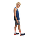 ON Men Navy Blue Cotton Blend Sports Tshirt