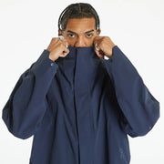 ON Men Navy Polyester Blend Hooded Parka Coat Parka Coat