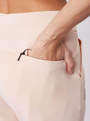 ON Women Peach Polyester Blend Running Pant