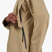 ON Men Brown Polyester Blend Hooded Parka Coat Parka Coat
