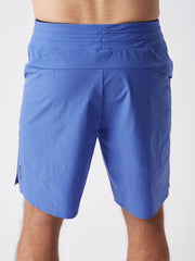 ON Men Blue Polyester Blend Sports Short