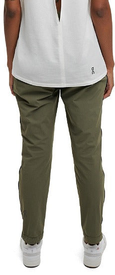 ON Women Olive Polyester Blend Running Pant