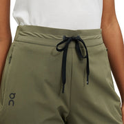 ON Women Olive Polyester Blend Running Pant